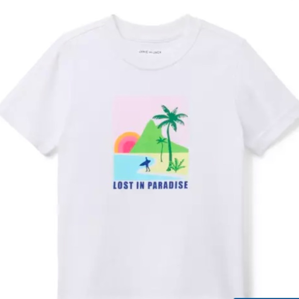Janie & Jack Lost In Paradise Tee - Size 5 - NWT